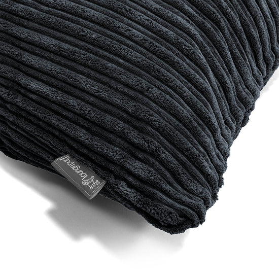 Rectangular Scatter Cushion Cover 35 x 50cm - Cord Black 02
