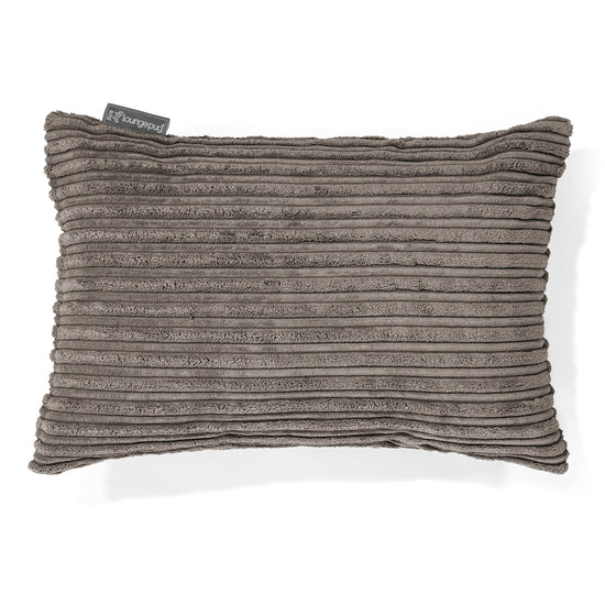 Rectangular Scatter Cushion Cover 35 x 50cm - Cord Graphite Grey 01