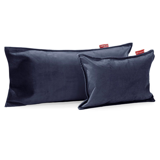 Rectangular Throw Pillow Cover 35 x 50cm - Velvet Midnight Blue 03