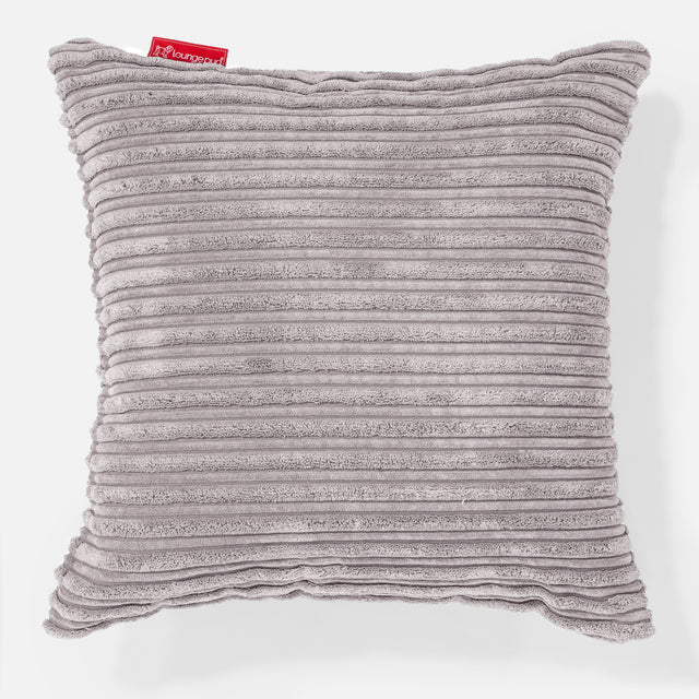 Scatter Cushion 47 x 47cm - Cord Aluminium Silver 01