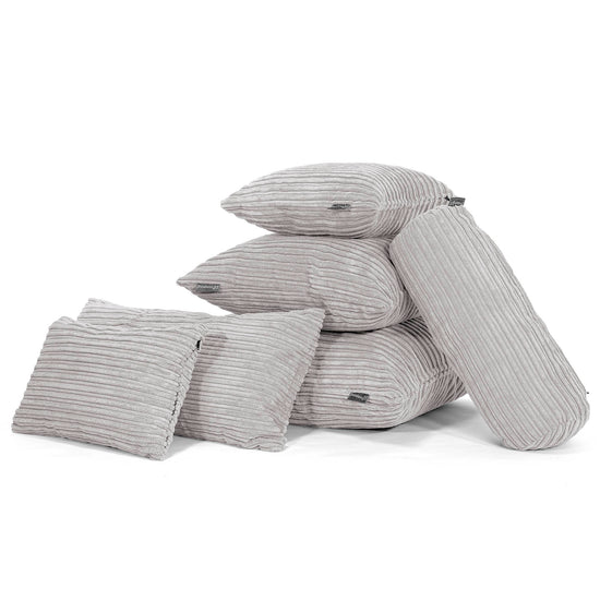Scatter Cushion 47 x 47cm - Cord Aluminium Silver 04