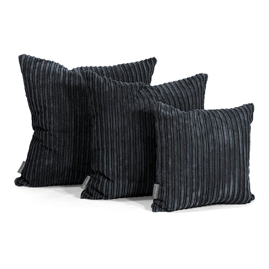 Scatter Cushion 47 x 47cm - Cord Black