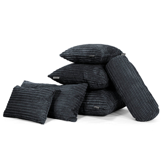 Scatter Cushion 47 x 47cm - Cord Black