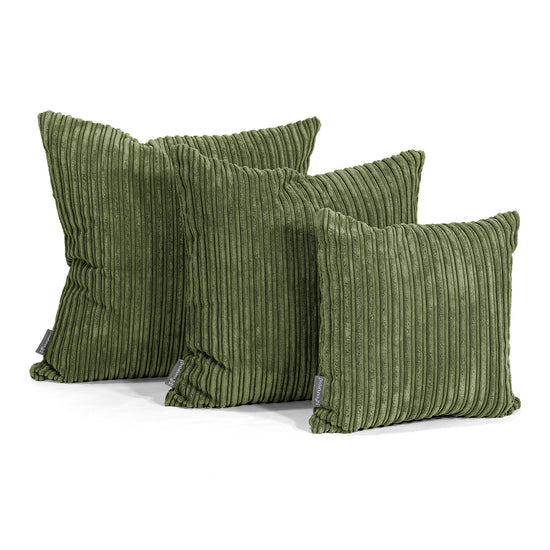 Scatter Cushion 47 x 47cm - Cord Forest Green 02