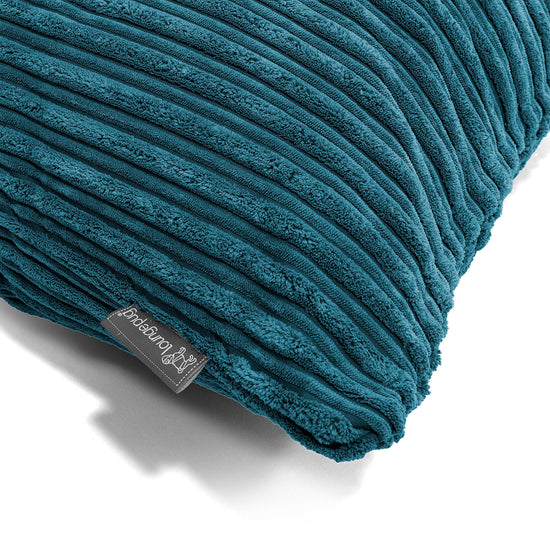 Scatter Cushion 47 x 47cm - Cord Teal Blue