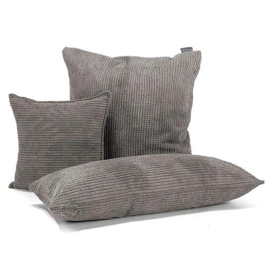 Scatter Cushion 47 x 47cm - Pom Pom Charcoal Grey 04