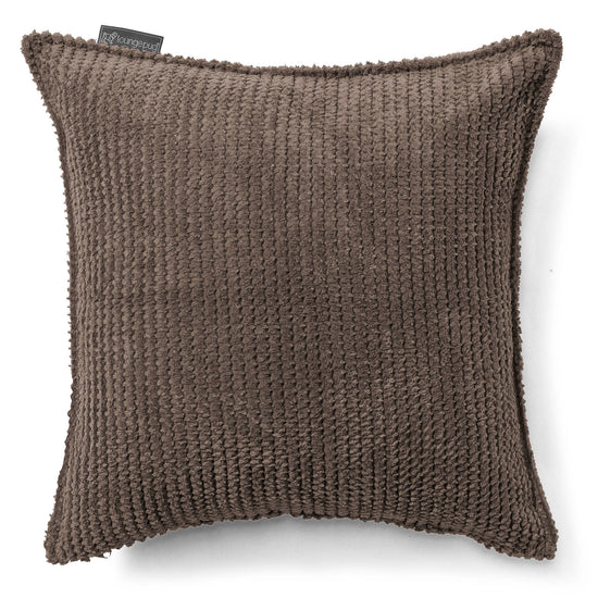 Scatter Cushion 47 x 47cm - Pom Pom Chocolate Brown 01