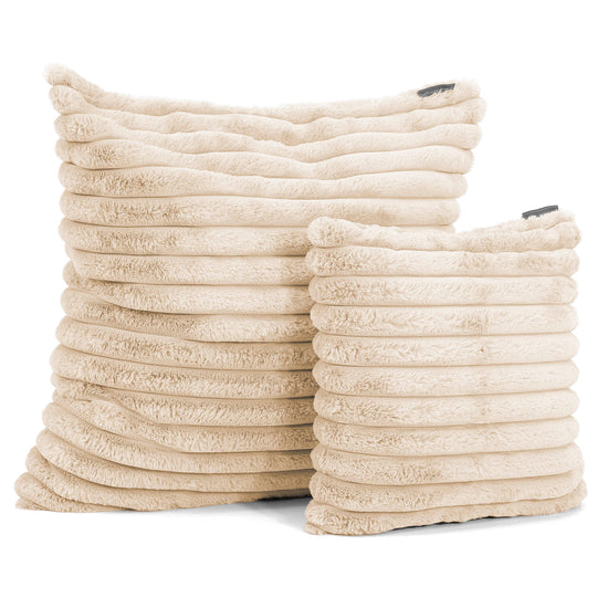 Scatter Cushion Cover 47 x 47cm - Ultra Plush Cord Cream 02