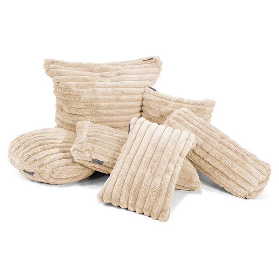 Scatter Cushion Cover 47 x 47cm - Ultra Plush Cord Cream 03