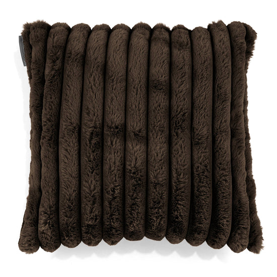 Scatter Cushion Cover 47 x 47cm - Ultra Plush Cord Sable 01