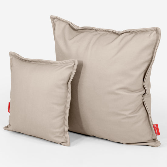 Scatter Cushion Cover 47 x 47cm - Vegan Leather Ivory 02