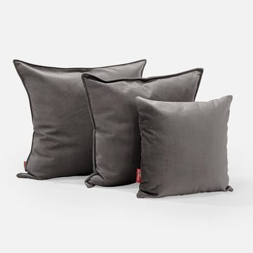Throw Pillow 47 x 47cm - Velvet Graphite Grey