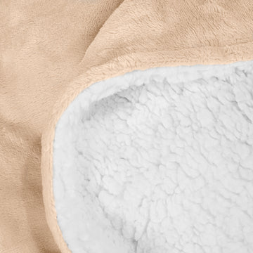 Sherpa Throw / Blanket - Fleece Cream 04