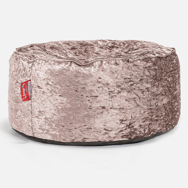 Large Round Pouffe - Vintage Truffle 01