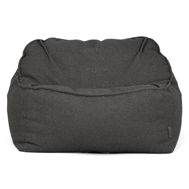 Sloucher Bean Bag Chair - Boucle Graphite Grey 01
