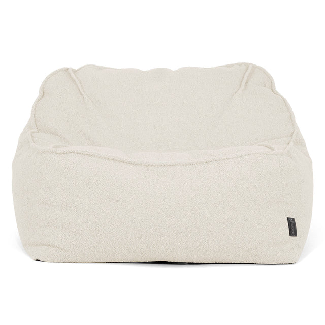 Sloucher Bean Bag Chair - Boucle Ivory 01