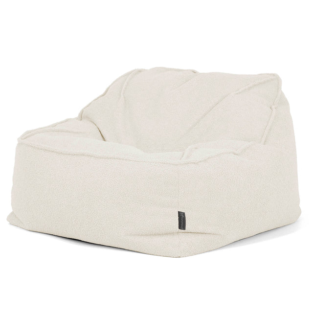 Sloucher Bean Bag Chair - Boucle Ivory 03