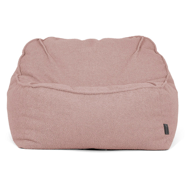 Sloucher Bean Bag Chair - Boucle Pink 01
