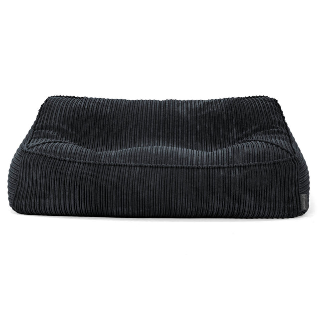 Sloucher Bean Bag Sofa - Cord Black 03