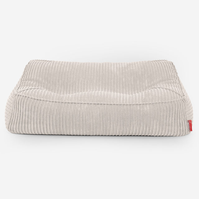 Sloucher Bean Bag Sofa - Cord Ivory 01