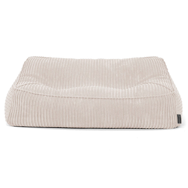 Sloucher Bean Bag Sofa - Cord Ivory 03