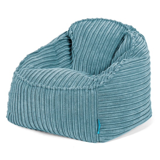 Sloucher Child's Bean Bag 2-6 yr - Cord Aegean Blue 01