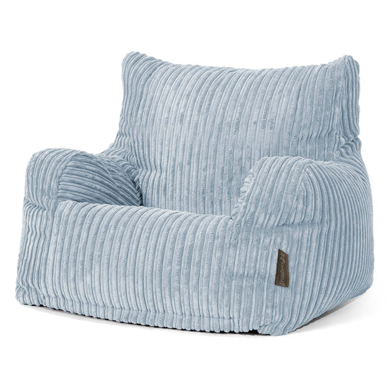 Teens Bean Bag Armchair 6-14 yr - Cord Baby Blue 02