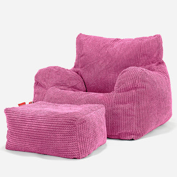 Teens Bean Bag Armchair 6-14 yr - Pom Pom Pink 03