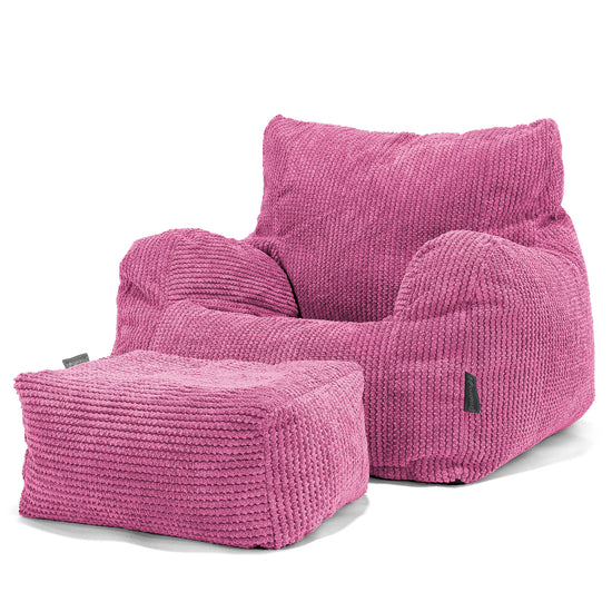 Teens Bean Bag Armchair 6-14 yr - Pom Pom Pink 03
