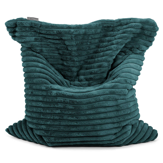 XL Pillow Beanbag - Ultra Plush Cord Teal 01