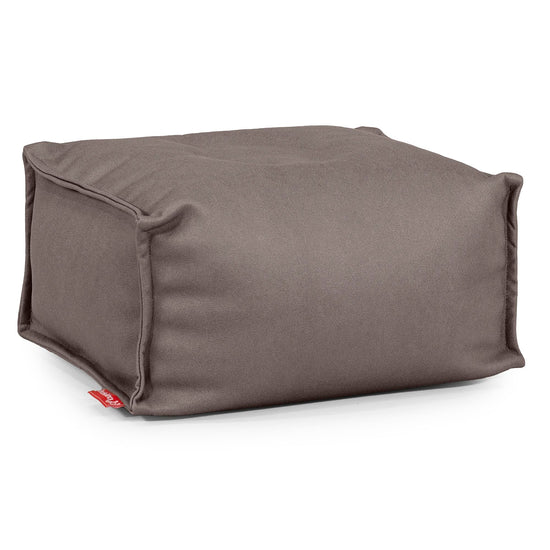 Small Footstool - Vegan Leather Chocolate 01