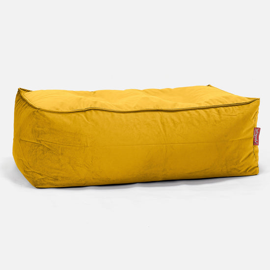 Large Footstool - Velvet Gold 01