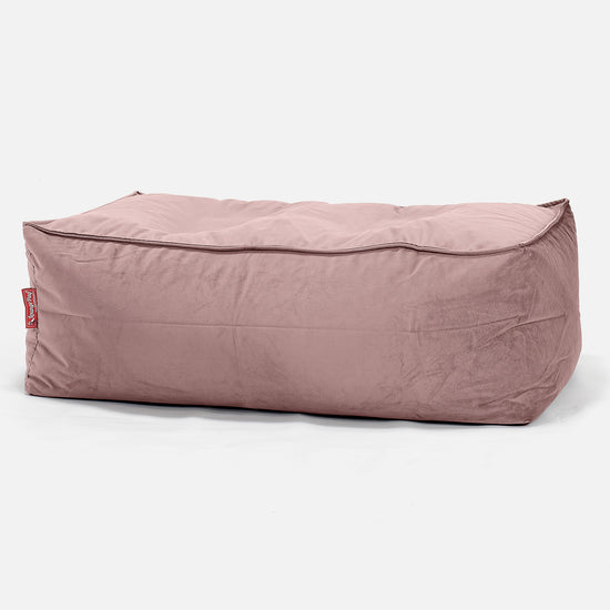 CloudSac 100 Memory Foam Footstool - Velvet Rose Pink 01