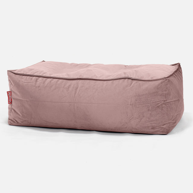 CloudSac 100 Memory Foam Footstool - Velvet Rose Pink 01