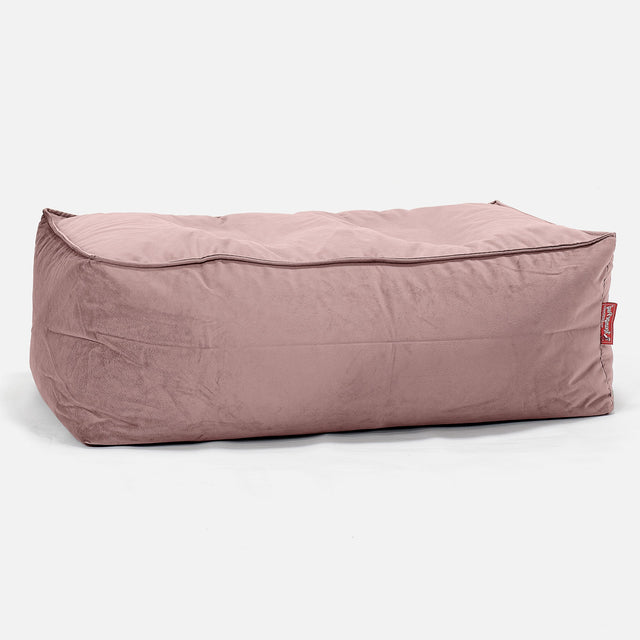 CloudSac 100 Memory Foam Footstool - Velvet Rose Pink 01