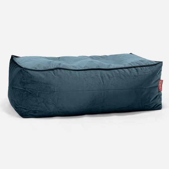 CloudSac 100 Memory Foam Footstool - Velvet Teal 01