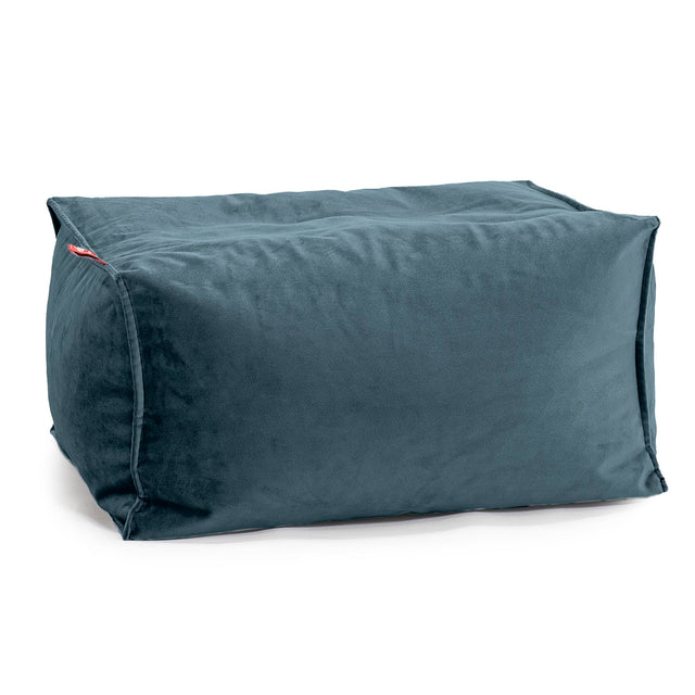 Small Footstool - Velvet Teal 01