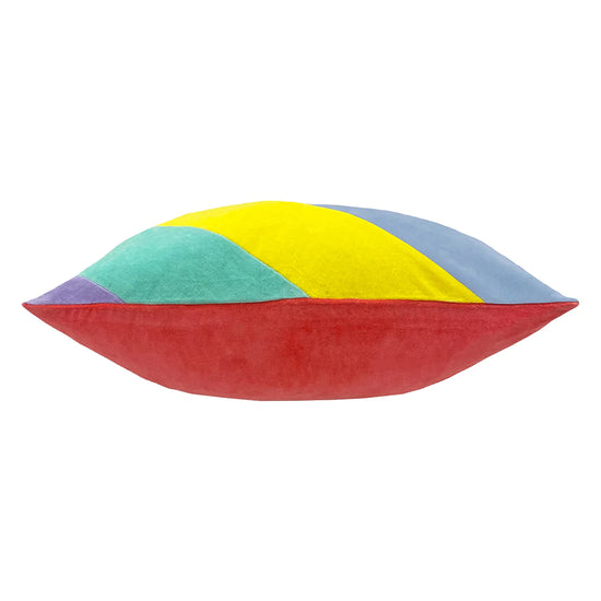 Rectangular Scatter Cushion Cover 40 x 60cm - Stripe Velvet Pastel 03