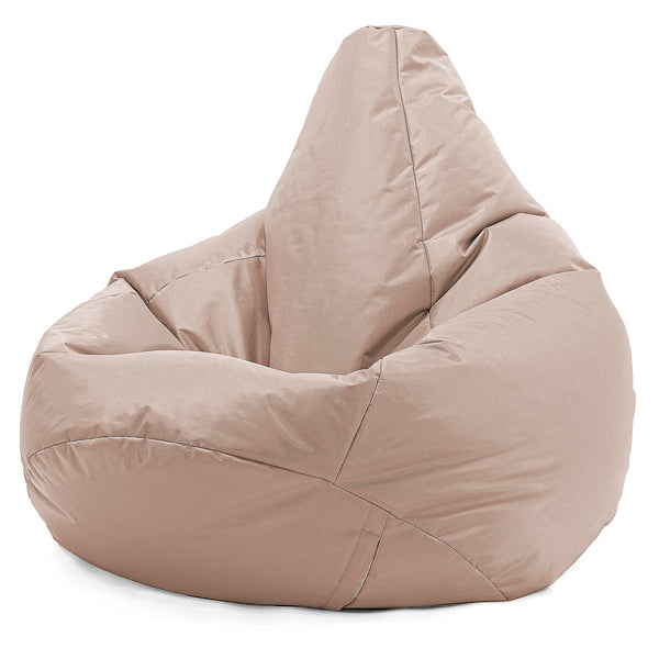 Outdoor Highback Bean Bag Chair - SmartCanvas™ Beige