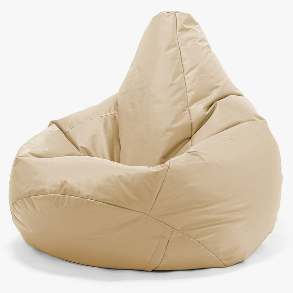Outdoor Highback Bean Bag Chair - SmartCanvas™ Beige