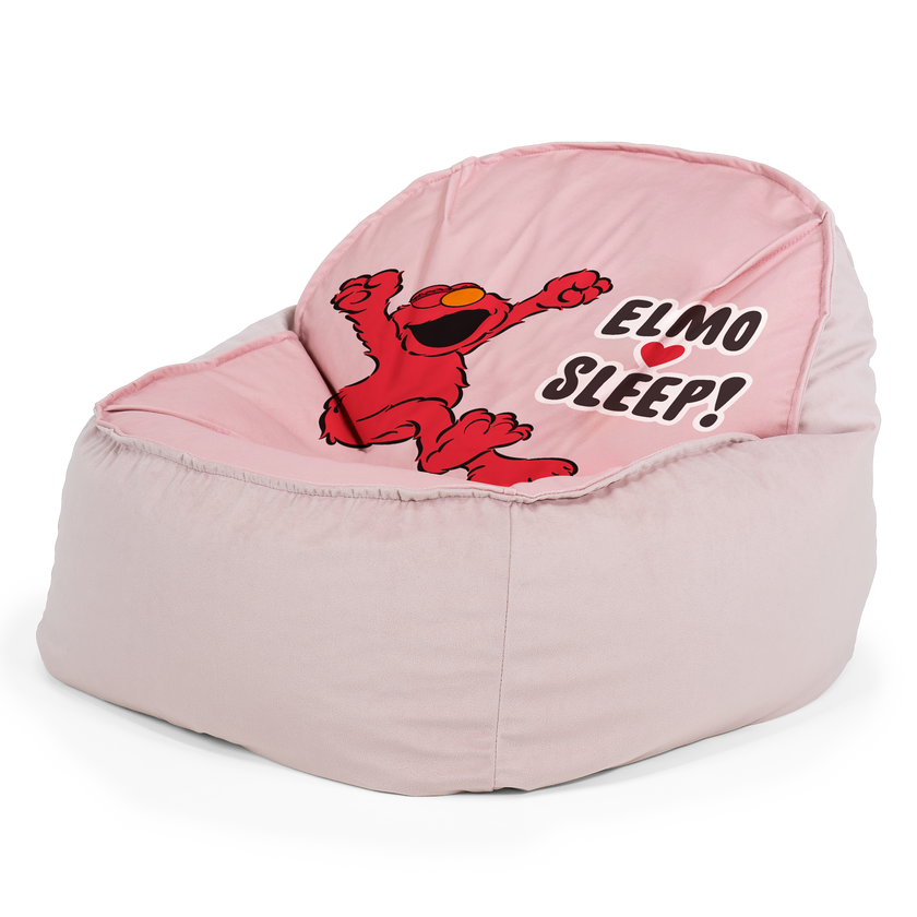 Sesame Street Elmo Sleep Sloucher Children s Bean Bag Chair Pink Kids Beanbags Big Bertha Original UK