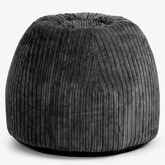 Desk Chair Pouf - Cord Black 01