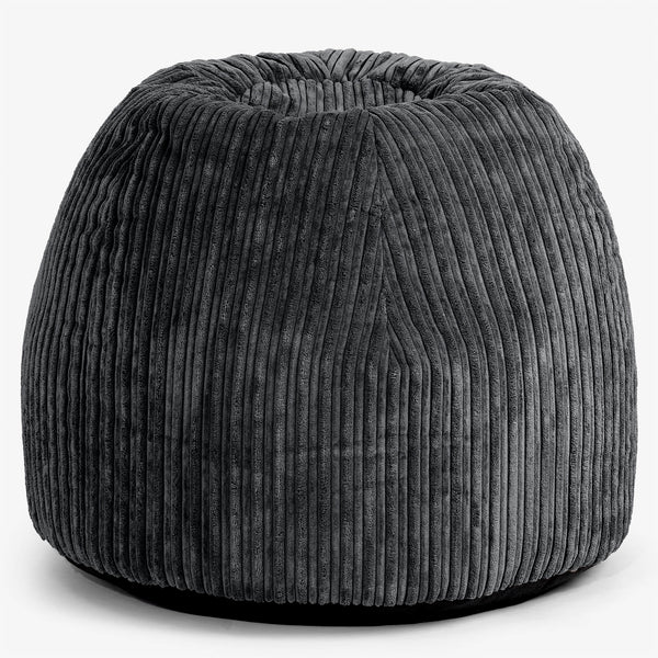 Desk Chair Pouf - Cord Black 01