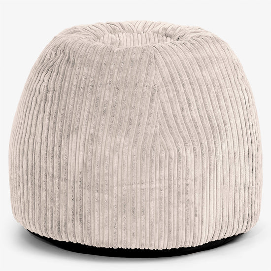 Desk Chair Pouf - Cord Ivory 01