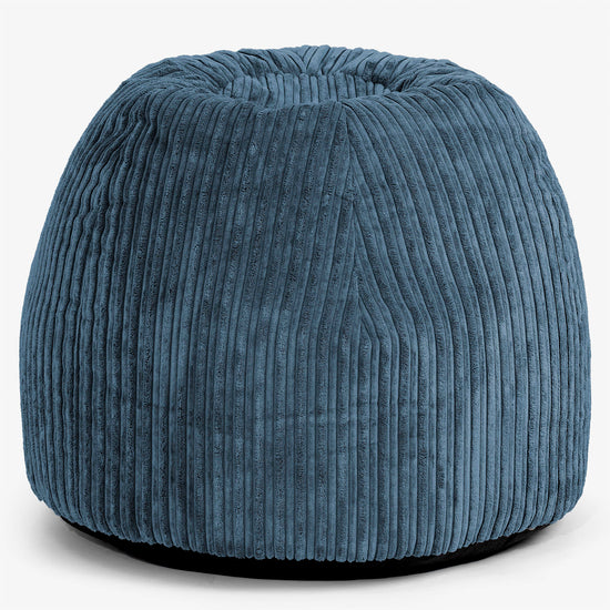 Desk Chair Pouf - Cord Navy Blue 01