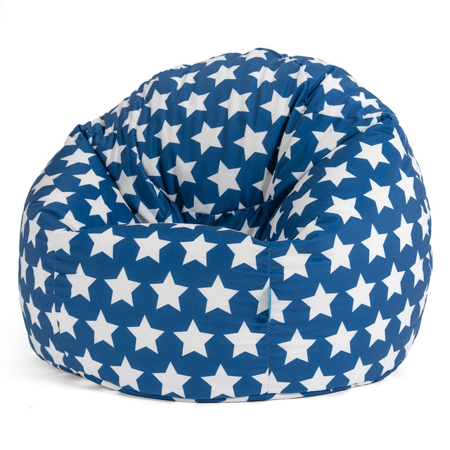 Classic Bean Bag Chair - Print Blue Star 01