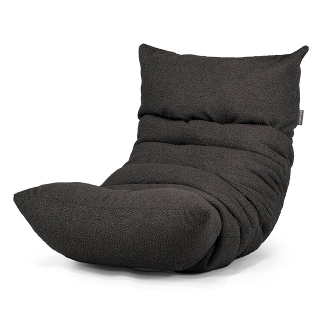 Eva Lounger Bean Bag - Boucle Graphite Grey 01