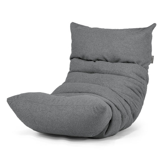 Eva Lounger Bean Bag - Boucle Grey 01