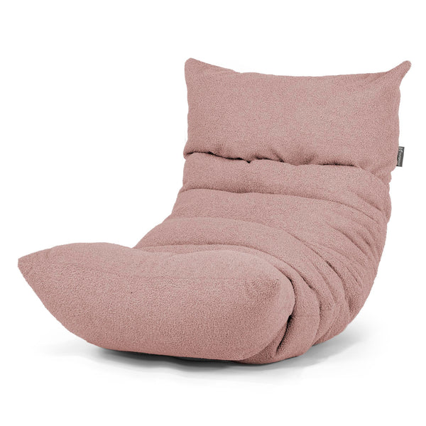 Eva Lounger Bean Bag - Boucle Pink 01