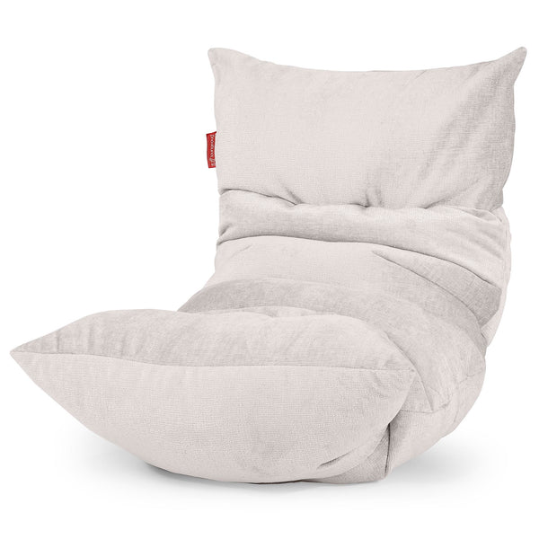 Eva Lounger Bean Bag - Chenille Cream 01